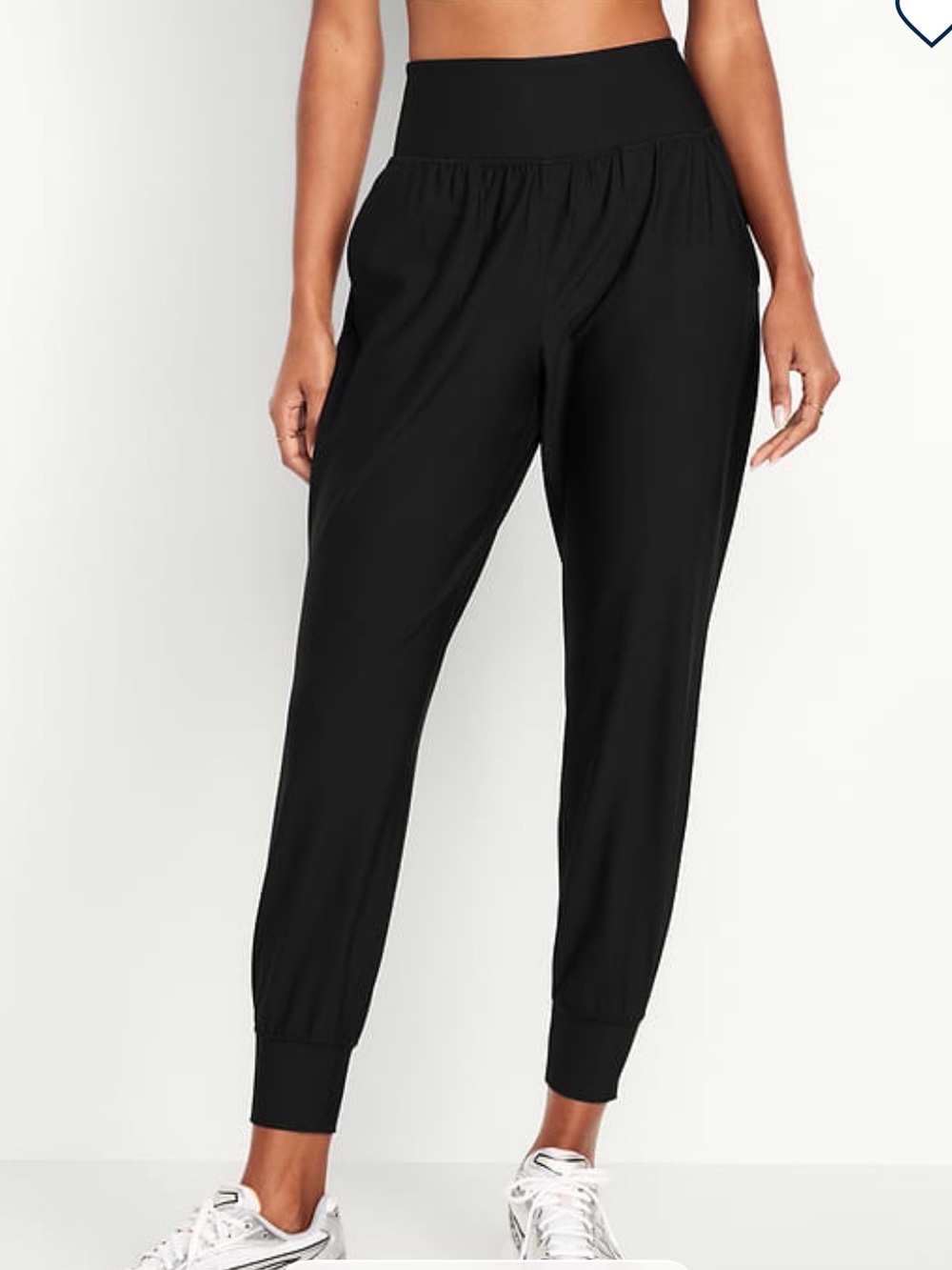 NWT High-Waist Black Jogger Pants